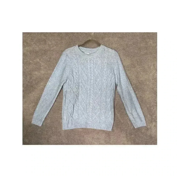 Croft & Barrow Women's‎ Knit Sweater Blue Long Sleeves Winter Cozy - Medium - Picture 1 of 8